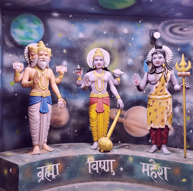 Statuettes des neuf planètes de l'astrologie védique